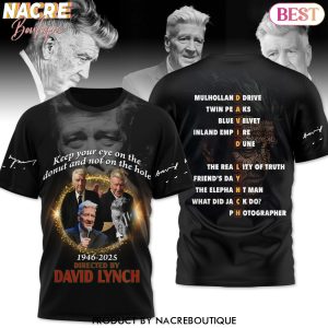 1946-2025 Directed By David Lynch 3D T-Shirt