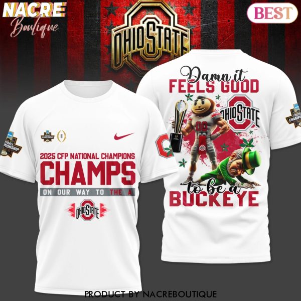 2025 CFP National Champions Champs On Our Way To The A Ohio State Buckeyes 3D T-Shirt