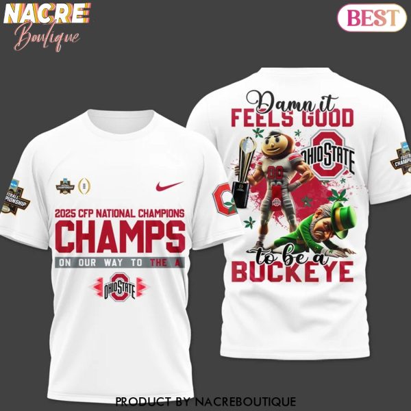 2025 CFP National Champions Champs On Our Way To The A Ohio State Buckeyes 3D T-Shirt