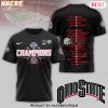 2025 Champions Ohio State Buckeyes 3D T-Shirt – White