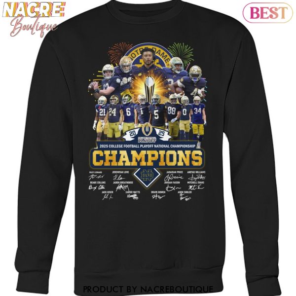 2025 College Football National Championship Notre Dame Fighting Irish Signature Unisex T-Shirt