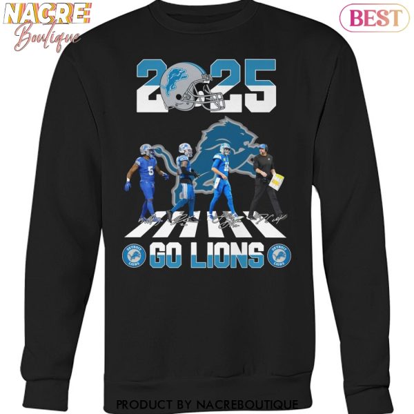 2025 Go Detroit Lions Signature Unisex T-Shirt