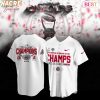 2025 Goodyear Cotton Bowl Classic Champions On Our Way To The A Ohio State Buckeyes – Ohio Against The World Baseball Jersey – White