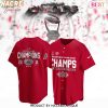 2025 Goodyear Cotton Bowl Classic Champions On Our Way To The A Ohio State Buckeyes Baseball Jersey – Black