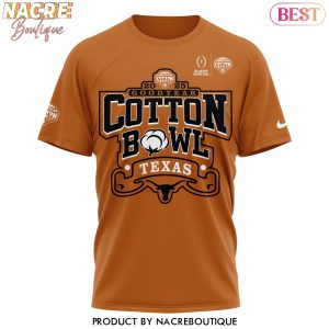 2025 Goodyear Texas Longhorns Cotton Bowl Champions 3D T-Shirt