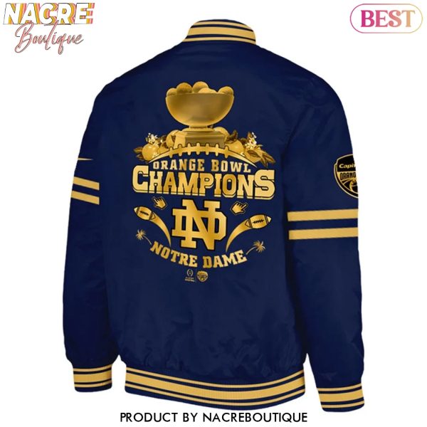 2025 Orange Bowl Champions Notre Dame Fighting Irish Football Baseball Jacket