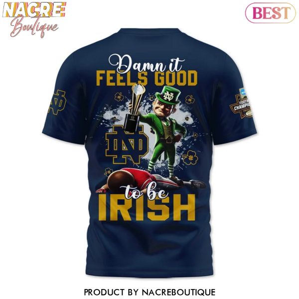 2026 CFP National Champions Champs On Our Way To The A Notre Dame Fighting Irish 3D T-Shirt – Blue