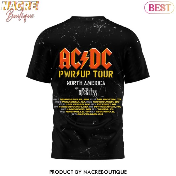 AC DC Pwr Up Tour North America With The Pretty Reckless 3D T-Shirt