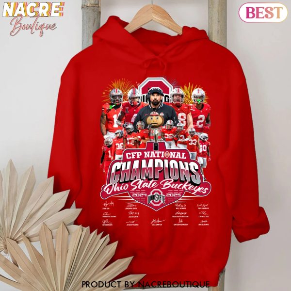 CFP National Champions Ohio State Buckeyes 2024-2025 Signature Unisex T-Shirt