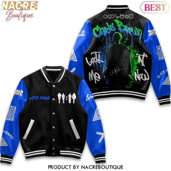 Chris Brown Look At Me Now Baseball Jacket