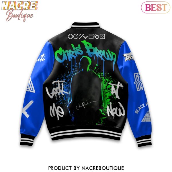 Chris Brown Look At Me Now Baseball Jacket