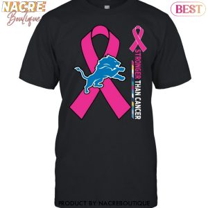 Detroit Lions Stronger Than Cancer Unisex T-Shirt