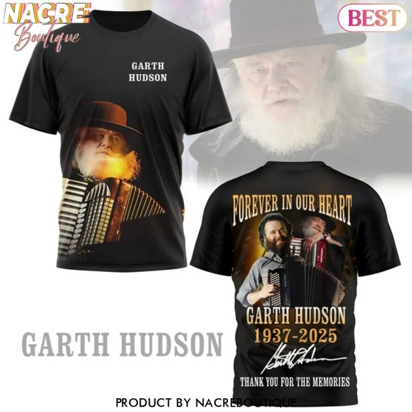 Garth Hudson 1937-2025 Signature Thank You For The Memories 3D T-Shirt