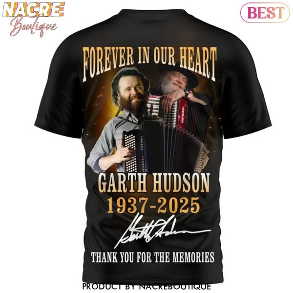 Garth Hudson 1937-2025 Signature Thank You For The Memories 3D T-Shirt