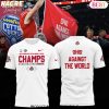 Goodyear Cotton Bowl 2025 Champions Ohio State Buckeyes Against The World 3D T-Shirt – Black