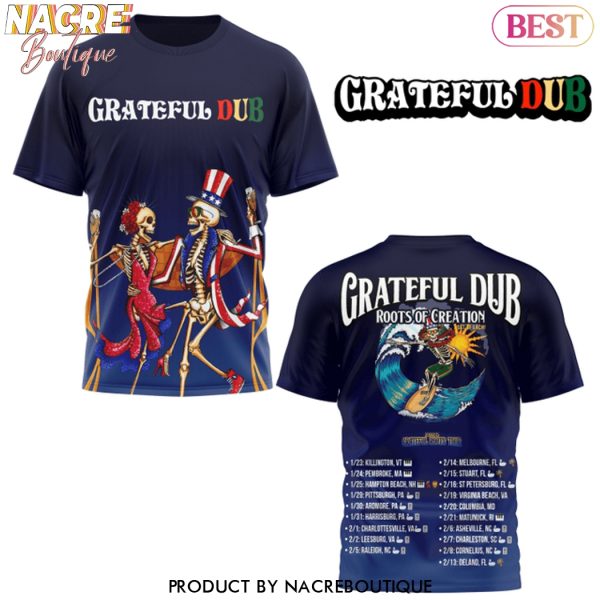 Grateful Dead Roots Of Creation 2025 Tour 3D T-Shirt