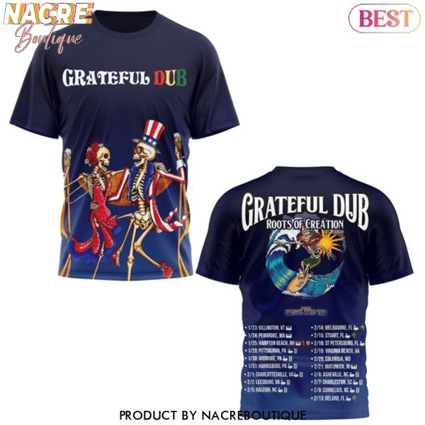 Grateful Dead Roots Of Creation 2025 Tour 3D T-Shirt