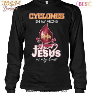 Iowa State Cyclones In My Veins Jesus In My Heart Unisex T-Shirt