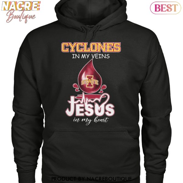 Iowa State Cyclones In My Veins Jesus In My Heart Unisex T-Shirt