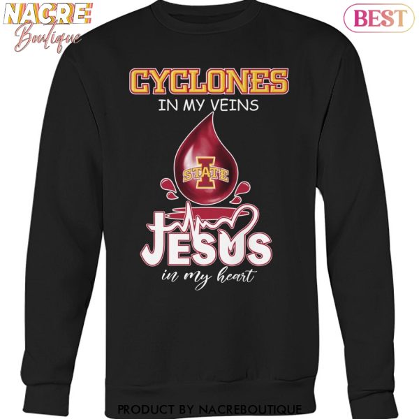 Iowa State Cyclones In My Veins Jesus In My Heart Unisex T-Shirt