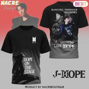 J Hope BTS – Dancing Through Shadows 3D T-Shirt