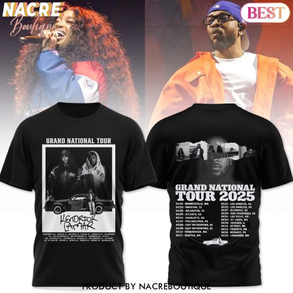 Kendrick Lamar Grand National Tour 2025 3D T-Shirt