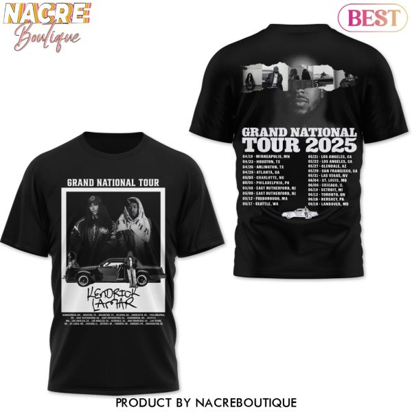 Kendrick Lamar Grand National Tour 2025 3D T-Shirt