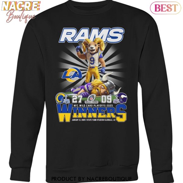 Los Angeles Rams NFC Wild Card Playoffs 2025 Winner Unisex T-Shirt