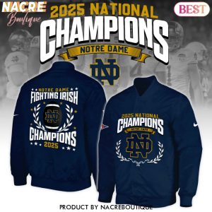 Notre Dame Fighting Irish 2025 National Champions Baseball Jacket