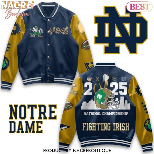 Notre Dame Fighting Irish 2025 National Championship Fighting Irish Baseball Jacket