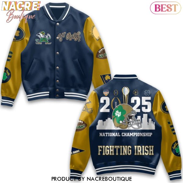 Notre Dame Fighting Irish 2025 National Championship Fighting Irish Baseball Jacket