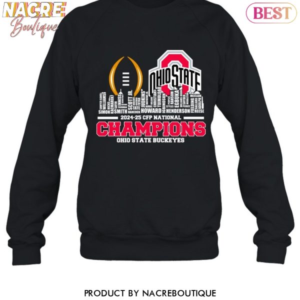 Ohio State Buckeyes 2024-25 CFP National Champions Unisex T-Shirt