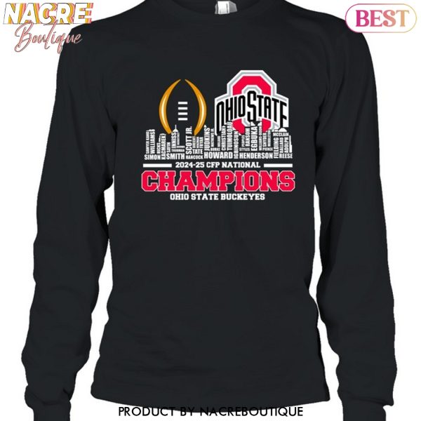 Ohio State Buckeyes 2024-25 CFP National Champions Unisex T-Shirt