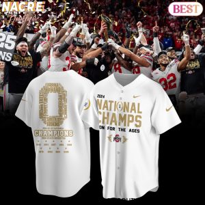 Ohio State Buckeyes 2025 National Champions Won For The  Ages Baseball Jersey – White