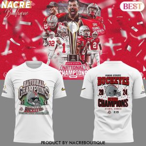 Ohio State Buckeyes College Football Playoff 2024 National Champions 3D T-Shirt