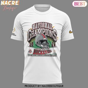 Ohio State Buckeyes College Football Playoff 2024 National Champions 3D T-Shirt