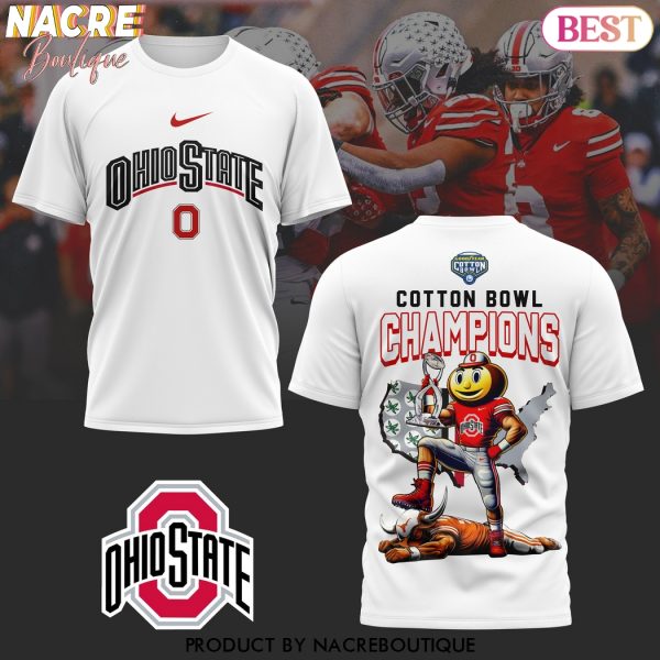 Ohio State Buckeyes Cotton Bowl Champions 3D T-Shirt