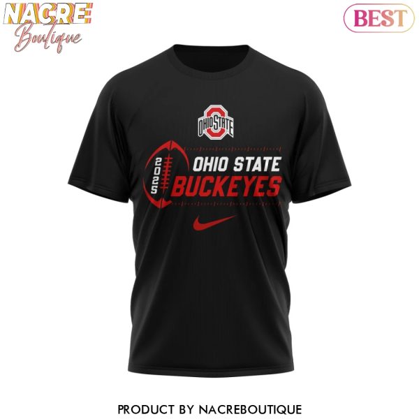 Ohio State Buckeyes Cotton Bowl Classic Champions 2025 3D T-Shirt – Black