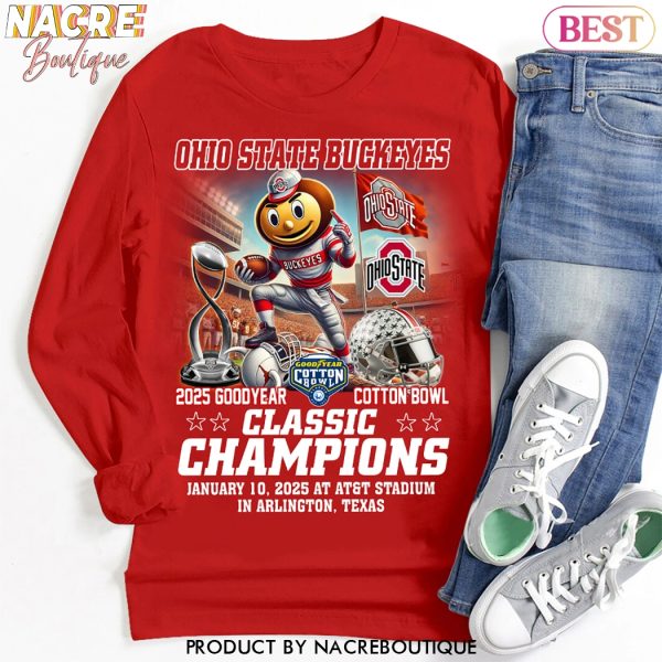 Ohio State Buckeyes Cotton Bowl Classic Champions 2025 Unisex T-Shirt