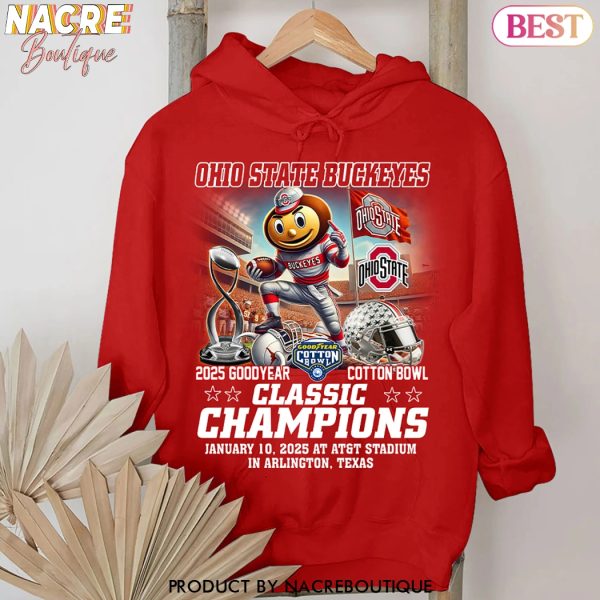 Ohio State Buckeyes Cotton Bowl Classic Champions 2025 Unisex T-Shirt