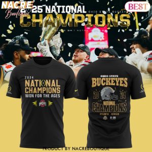 Ohio State Buckeyes National Champions Won For The Ages 3D T-Shirt