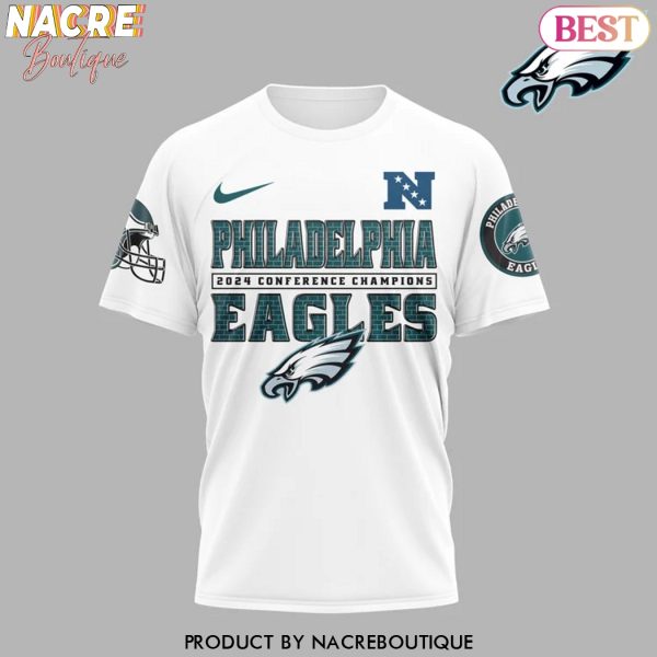 Philadelphia Eagles 2024 Conference Champions 3D T-Shirt