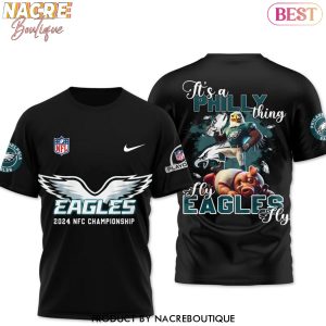 Philadelphia Eagles 2024 NFC Championship – Its A Philly Thing Fly Eagles Fly 3D T-Shirt