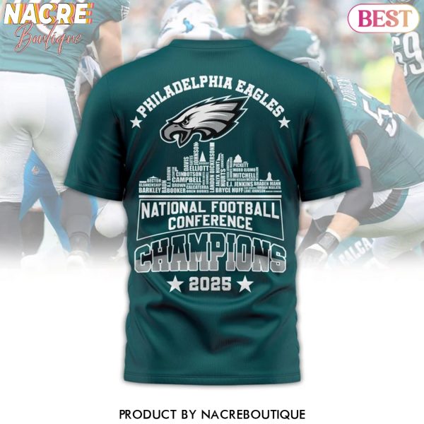 Philadelphia Eagles American Football Conference Champions 2025 3D T-Shirt