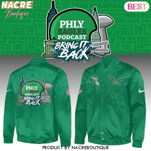 Philadelphia Eagles 2025 Black Baseball Jacket