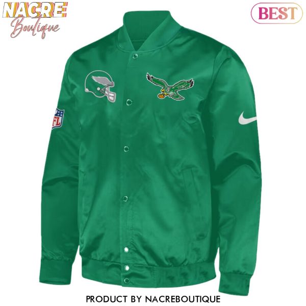 Philadelphia Eagles Bring It Black Baseball Jacket