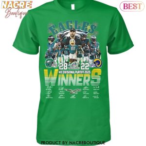 Philadelphia Eagles NFC Divisional Playoffs 2025 Winners Signature Unisex T-Shirt