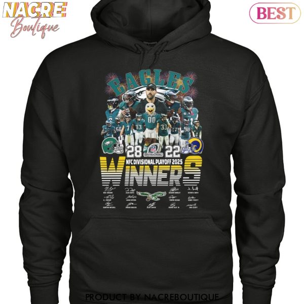 Philadelphia Eagles NFC Divisional Playoffs 2025 Winners Signature Unisex T-Shirt