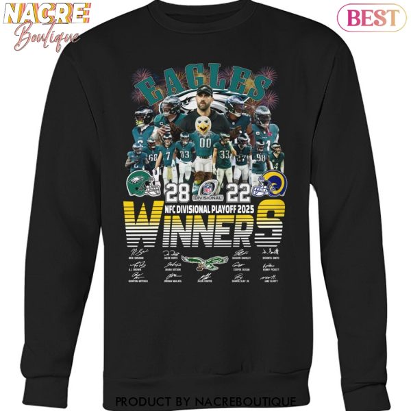 Philadelphia Eagles NFC Divisional Playoffs 2025 Winners Signature Unisex T-Shirt