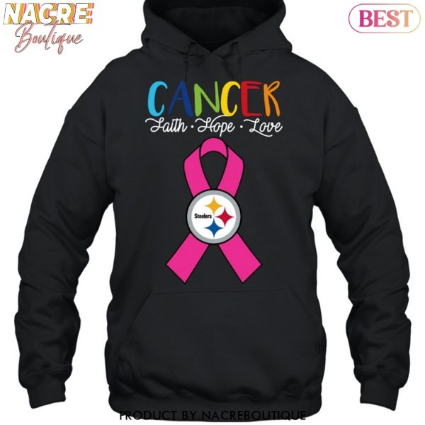 Pittsburgh Steelers Cancer Faith – Hope – Love Unisex T-Shirt